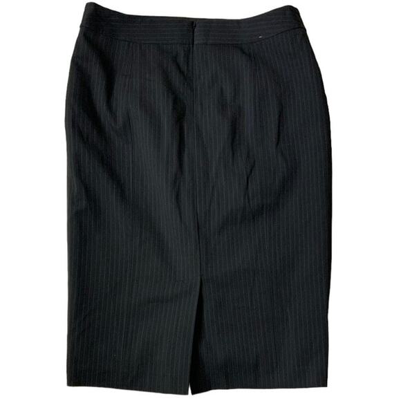 Rafaella Skirt Women's Size 4 Zipper Button Pockets Straight Pencil Skirt Black - Picture 4 of 7
